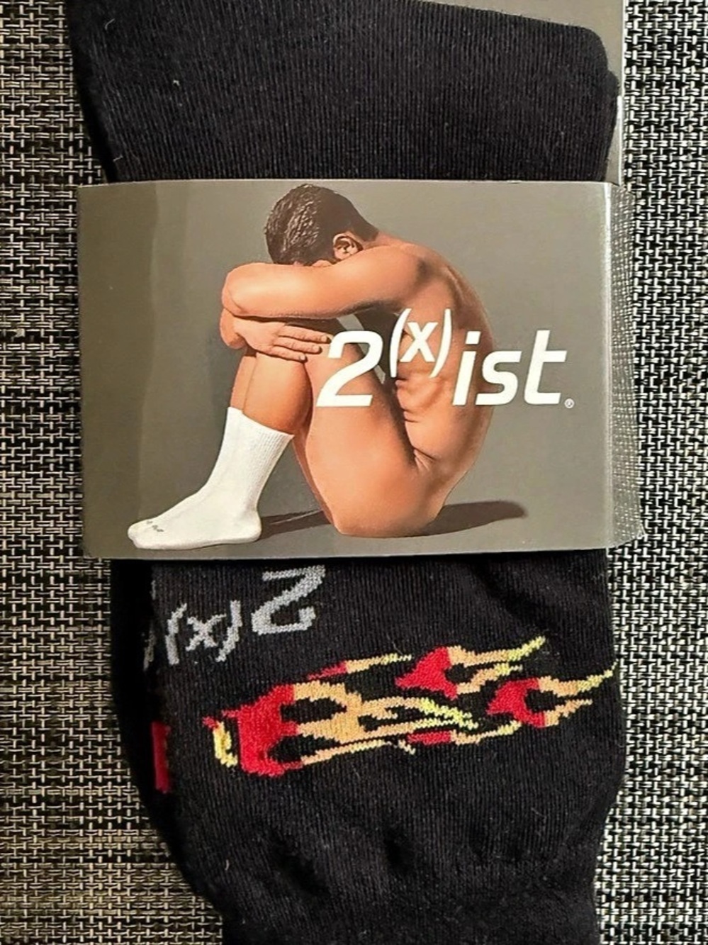 2(x)ist Crew Socks Black Men's Size 10-13 NWT